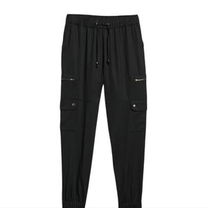 Banana Republic Black soft cargo jogger pants
